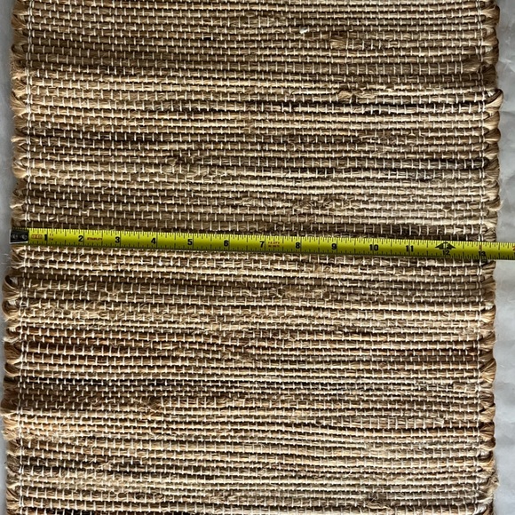 Pier 1 Imports Set of 2 Placemats Natural Jute Fringe Edges Beach Coastal Boho - Picture 6 of 8